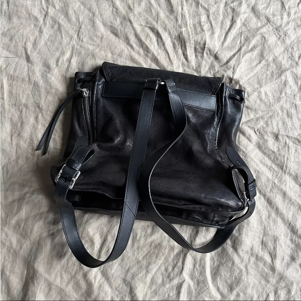 rag & bone Black Leather Backpack - Picture 7 of 9